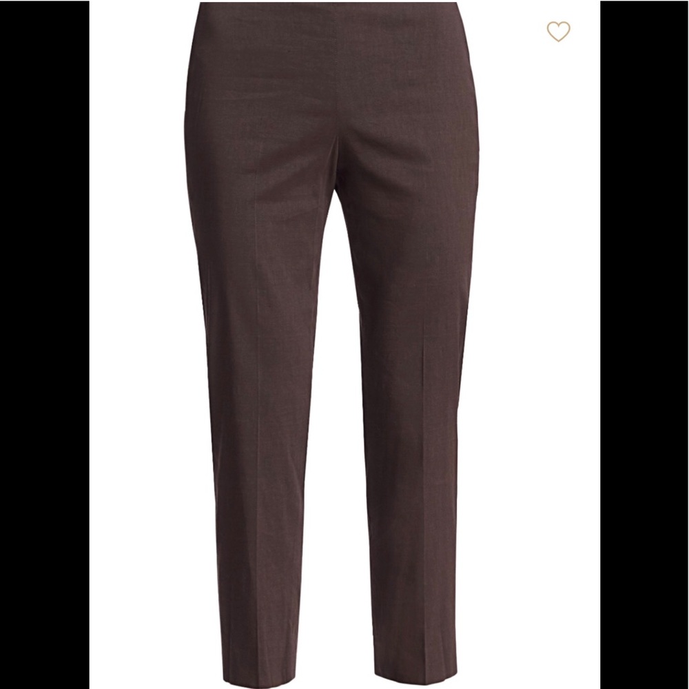 Theory tailored textured trousers in brown Size 6